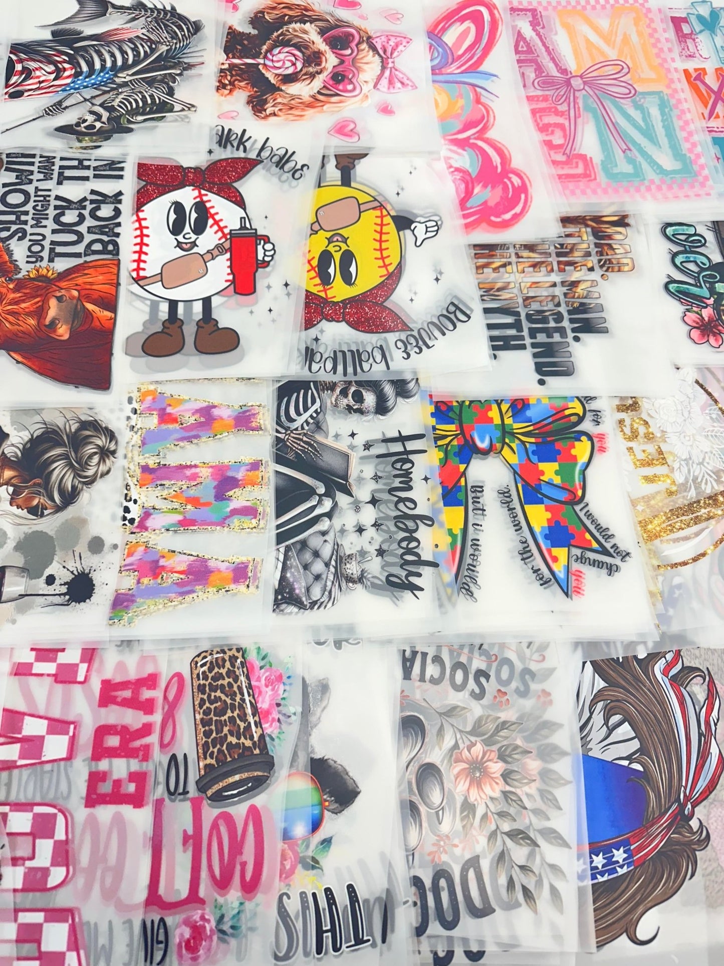 IRON ON - GRAB BAG transfers (ordering multiple bags may result in duplicates) - Do it yourself Transfers