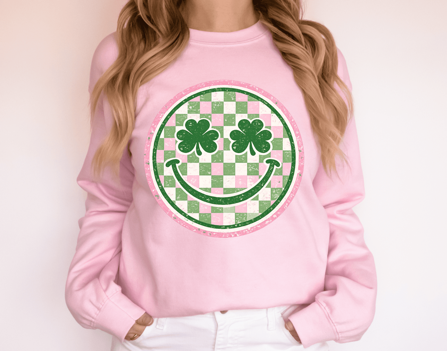 RTS CLOVERS BOW CLOVER ST PATRICKS DAY DTF DIRECT TO FILM transfers ADULT 10X11.5 - Do it yourself Transfers