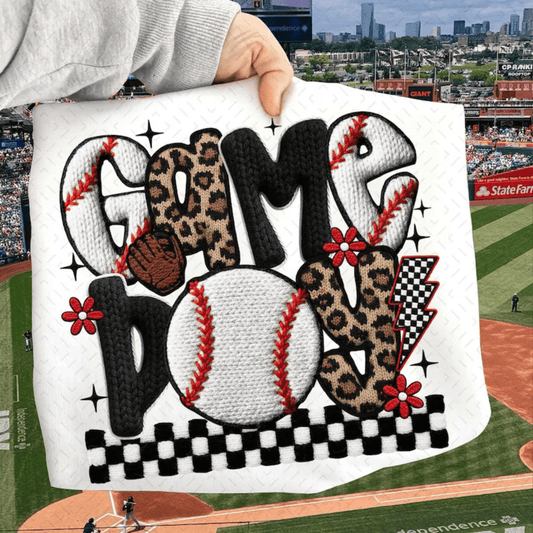 RTS GAME DAY BASEBALL DTF DIRECT TO FILM transfers ADULT 10X11.5 - Do it yourself Transfers